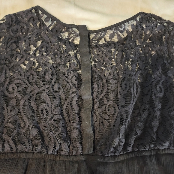 H&M MAMA maternity top, black beaded empire waist, size M, EUC - Picture 5 of 9
